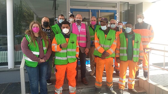 Protestauftakt zur Einkommensrunde in Hessen