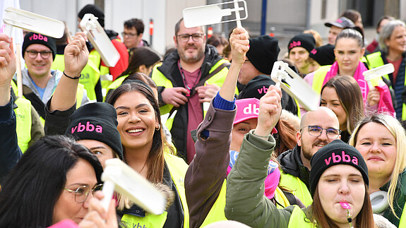 Warnstreik in Stuttgart