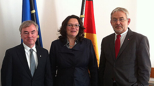Treffen mit Ministerin Nahles
