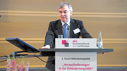 Klaus Dauderstaedt beim 2. Forum Behindertenpolitik Klaus Dauderstaedt beim 2. Forum Behindertenpolitik