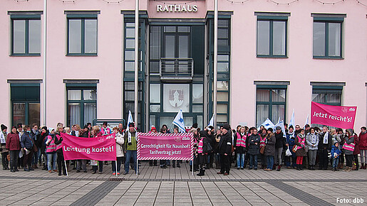 Warnstreik in Naunhof Warnstreik in Naunhof