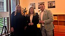 Das Foto zeigt Daria Abramov, Daniela Rump und Matthäus Fandrejewski.