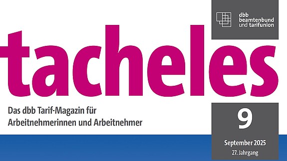 pinker Schriftzug auf weißem Grund: "tacheles"