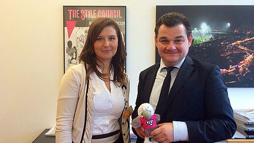 Sandra Kothe mit Marcus Weinberg